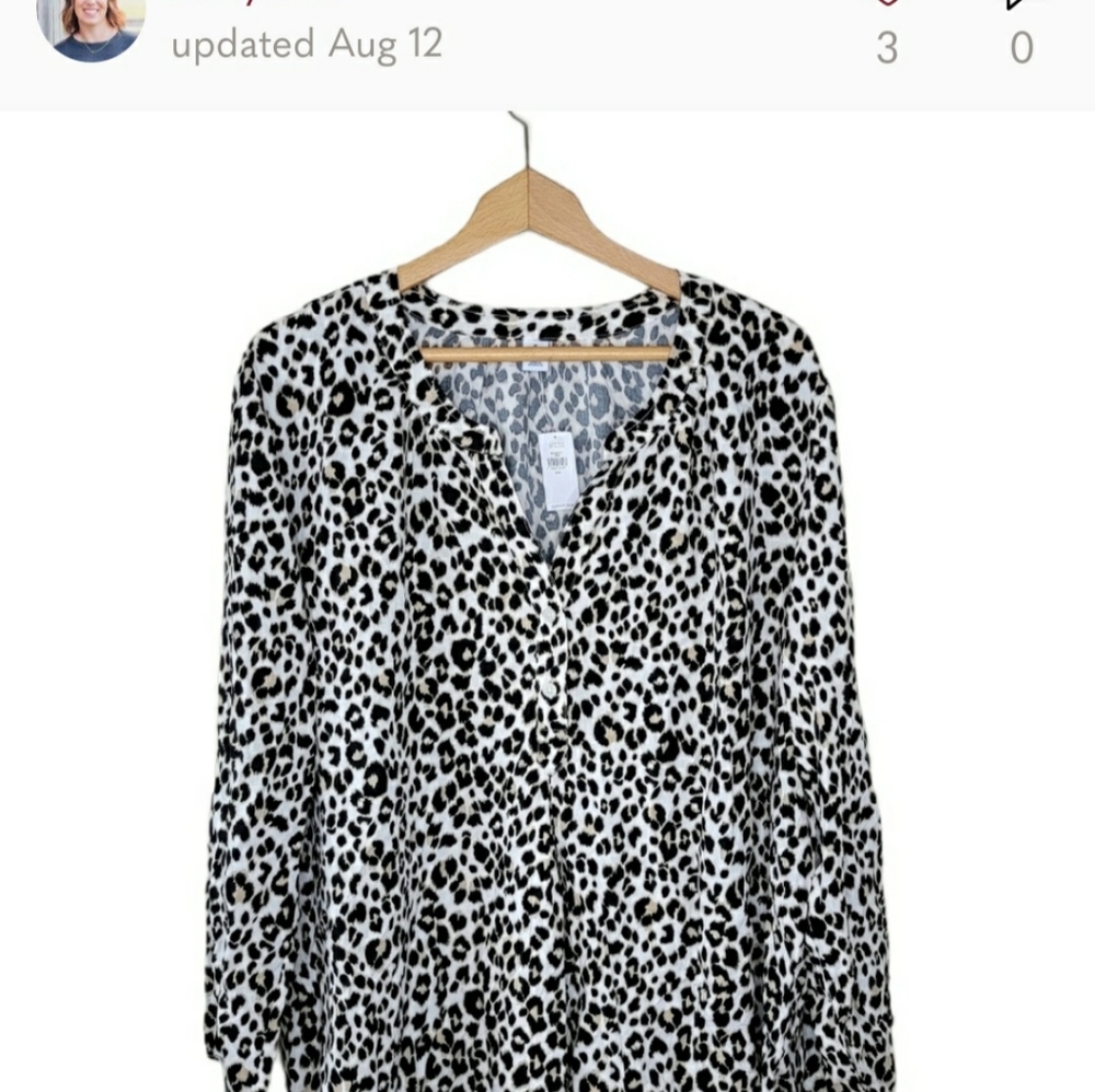 NWT Old Navy | Leopard Print Blouse